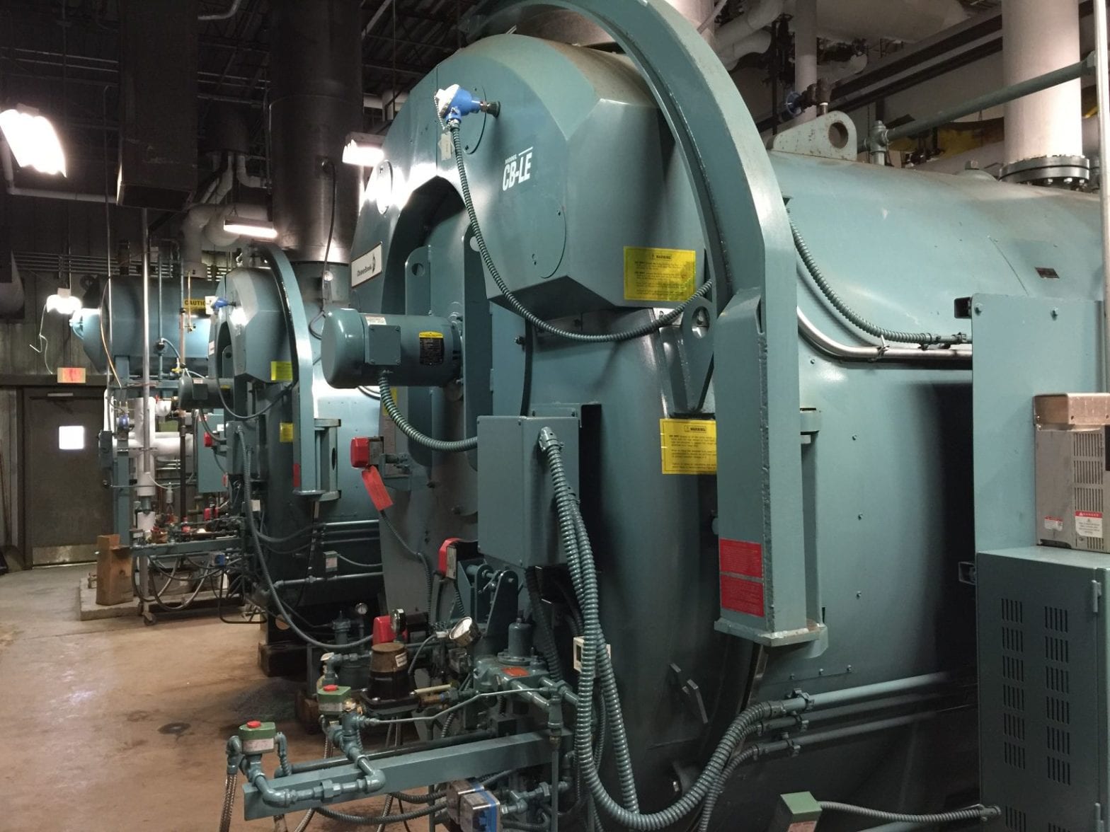 Lage indoor boiler