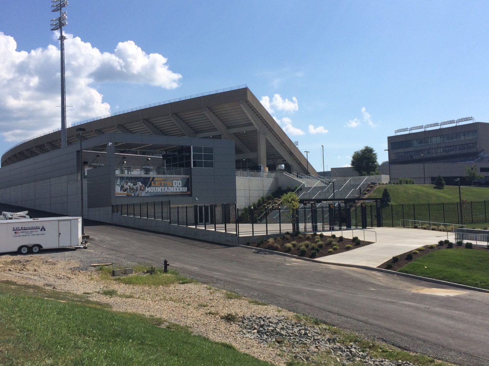 View of stadium from outside